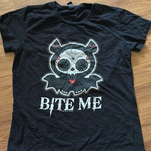 Skeleanimals Bite Me shirt